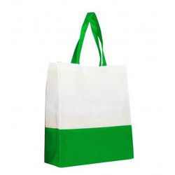 NON WOVEN BAG 2TONE-GREEN